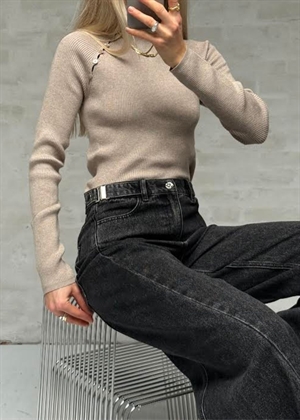 Moji Birgit mw wide jeans Black Denim Object 